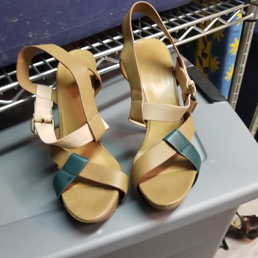 Lamb heeled sandals